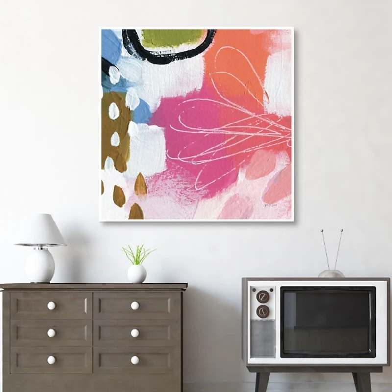 Summer Impressions II Framed Canvas Art Print