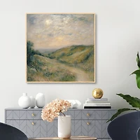 Mountain Path Framed Canvas Art Print