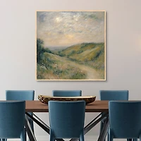 Mountain Path Framed Canvas Art Print