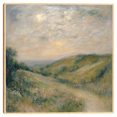 Mountain Path Framed Canvas Art Print