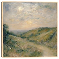 Mountain Path Framed Canvas Art Print