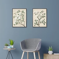 Tree Blossoms Framed Canvas Art Prints, Set of 2