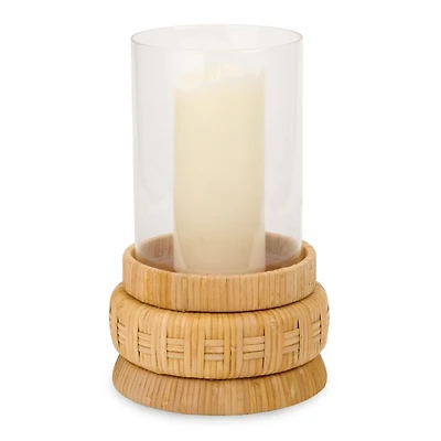 Rattan Base Hurricane, 11.75 in.