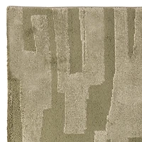 Ellis Green Patterned Area Rug, 5x7