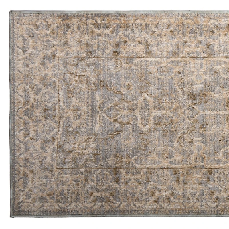 Vanilla Gray Paola Traditional Runner, 2x8