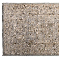 Vanilla Gray Paola Traditional Runner, 2x8