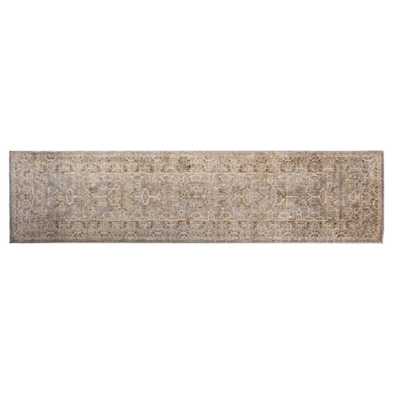 Vanilla Gray Paola Traditional Runner, 2x8