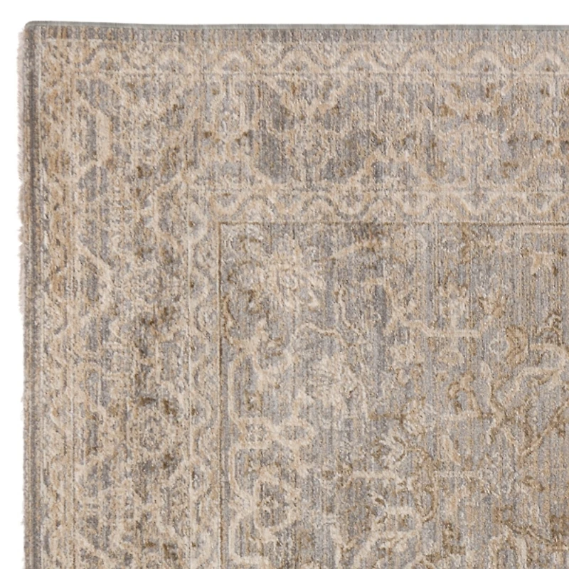 Vanilla Gray Paola Traditional Area Rug, 5x7