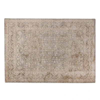 Vanilla Gray Paola Traditional Area Rug, 5x7