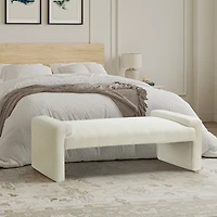 Ivory Severin Upholstered Bench