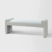 Ivory Severin Upholstered Bench
