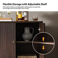 Walnut 2-Door Augusto Cabinet