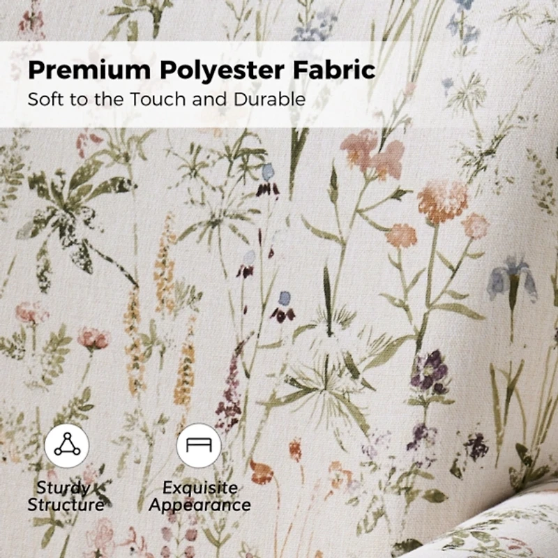 Floral Samantha Upholstered Swivel Chair