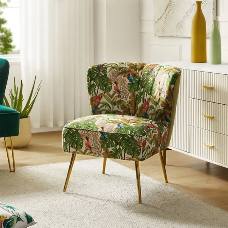 Green Tropical Amata Accent Chair