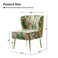 Green Tropical Amata Accent Chair