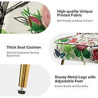 Ivory Floral Amata Accent Chair