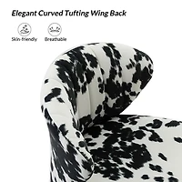 Black & White Bonatti Tufted Accent Chair