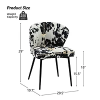 Black & White Bonatti Tufted Accent Chair