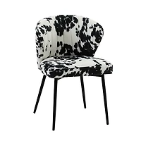 Black & White Bonatti Tufted Accent Chair