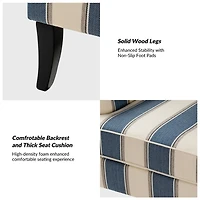 Striped Upholstered Herrera Armchair