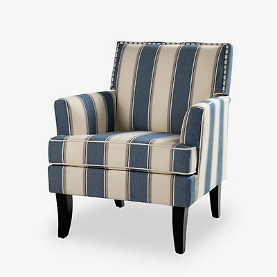 Striped Upholstered Herrera Armchair