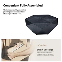 Black Wood Geometric Nikolaus Coffee Table