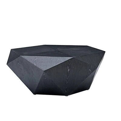 Black Wood Geometric Nikolaus Coffee Table