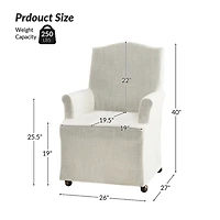 Ivory Slipcover Konrad Dining Chair
