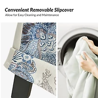 Blue Jacobean Slipcover Konrad Dining Chair