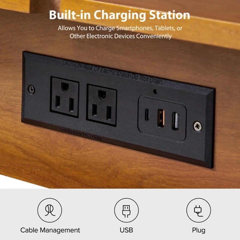 Acorn Brown Julian End Table