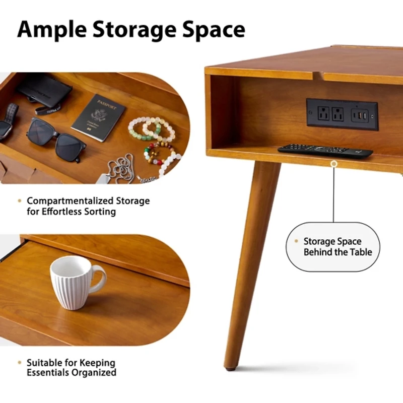 Acorn Brown Julian End Table