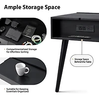 Black Wood Julian End Table