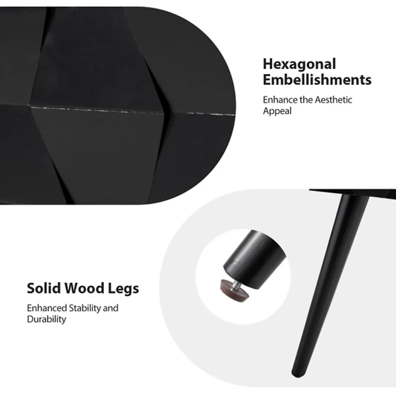 Black Wood Julian End Table