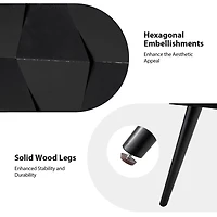 Black Wood Julian End Table