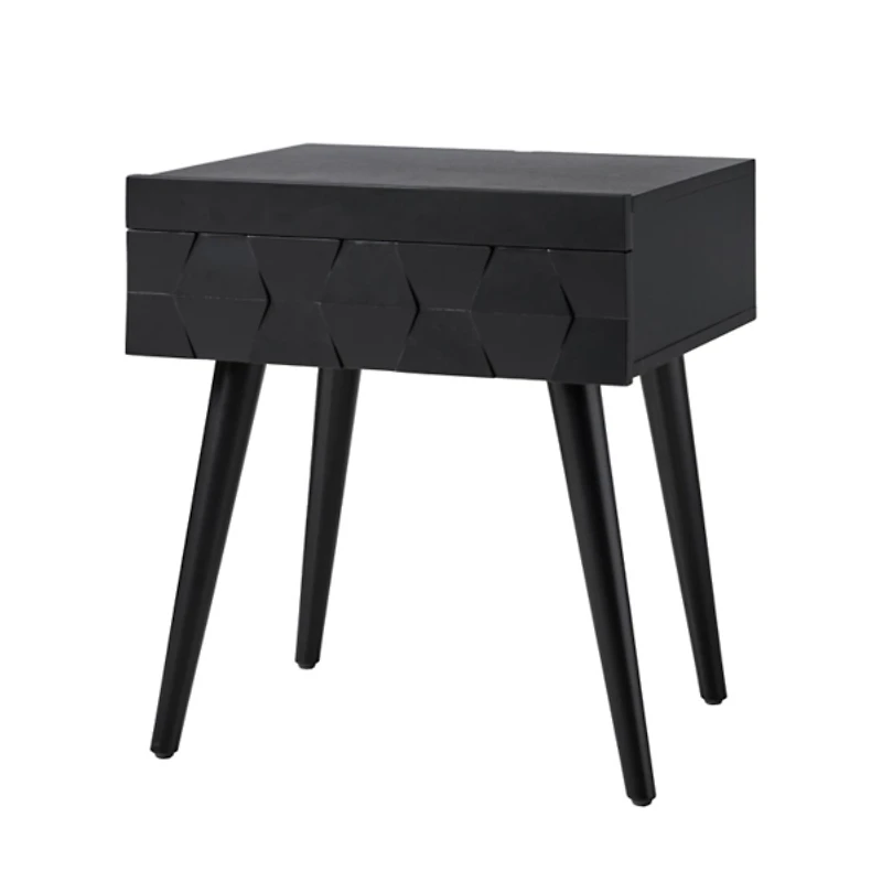 Black Wood Julian End Table