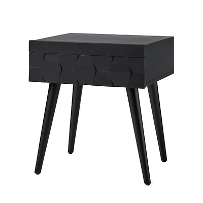 Black Wood Julian End Table