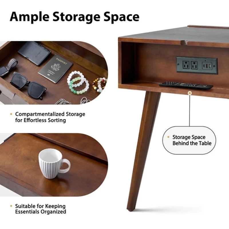 Walnut Brown Julian End Table