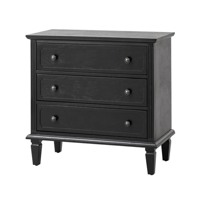 Black Wood Jonathan Charging Nightstand