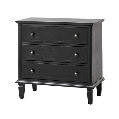 Black Wood Jonathan Charging Nightstand