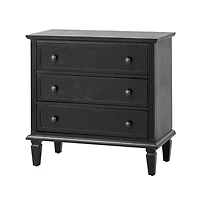 Black Wood Jonathan Charging Nightstand