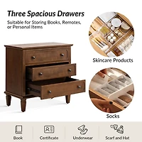 Walnut Wood Jonathan Charging Nightstand