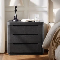 Charcoal Wood Patrick Nightstand