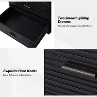 Black Wood Lonenz Charging Nightstand