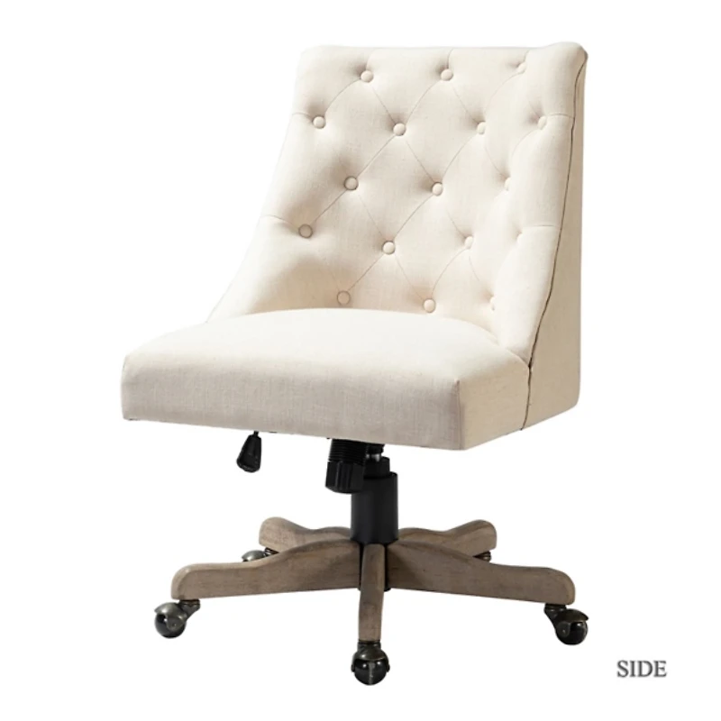 Beige Upholstered Jovita Office Chair