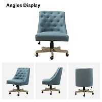 Blue Upholstered Jovita Office Chair