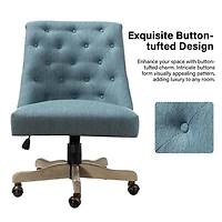 Blue Upholstered Jovita Office Chair