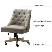 Truffle Upholstered Jovita Office Chair
