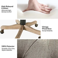 Truffle Upholstered Jovita Office Chair