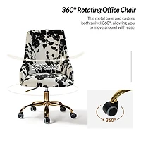 Animal Print Upholstered Arce Office Chair