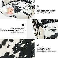 Animal Print Upholstered Arce Office Chair